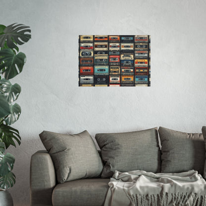 Cassette Tape Collage Fine Art Poster
