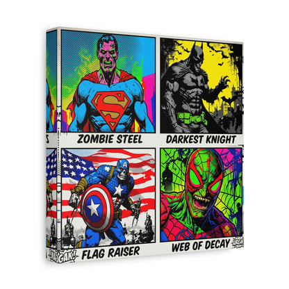 Superhero Pop Canvas Wall Art Print