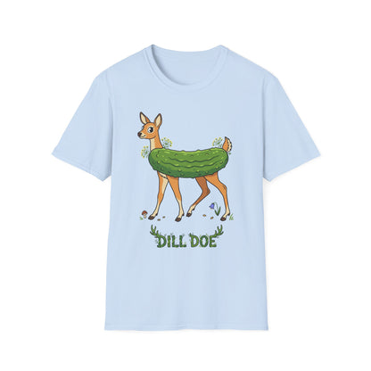 Dill Doe T‑Shirt — Cute Pickle Deer Pun Tee for Nature Lovers & Foodie Fans