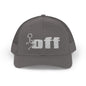 'F Off' Stick Figure Trucker Cap – Retro Distressed Snapback Hat