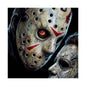 Horror Icon Satin Poster — Jason & Michael Mask Art (210gsm)