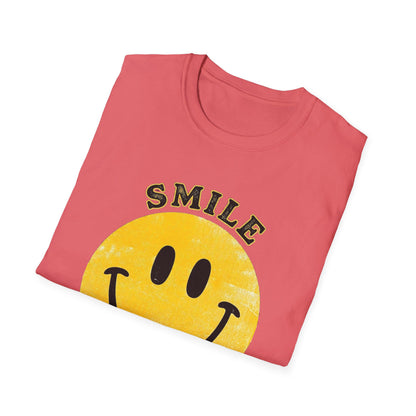 Wine Smile T-Shirt — "Smile I Found Wine" Retro Smiley Tee