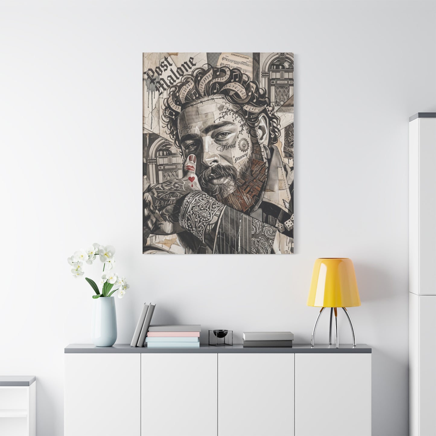 Post Portrait Matte Canvas Wall Art, Stretched 1.25"