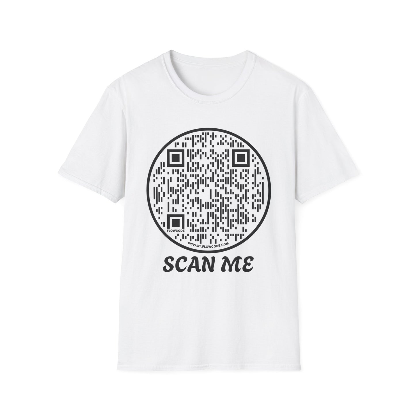 QR Code "Scan Me" T-Shirt — Interactive Novelty Shirt for Events & Gifts