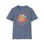 Cool Moms Club T-Shirt — Retro Floral Smiley Tee for Trendy Moms