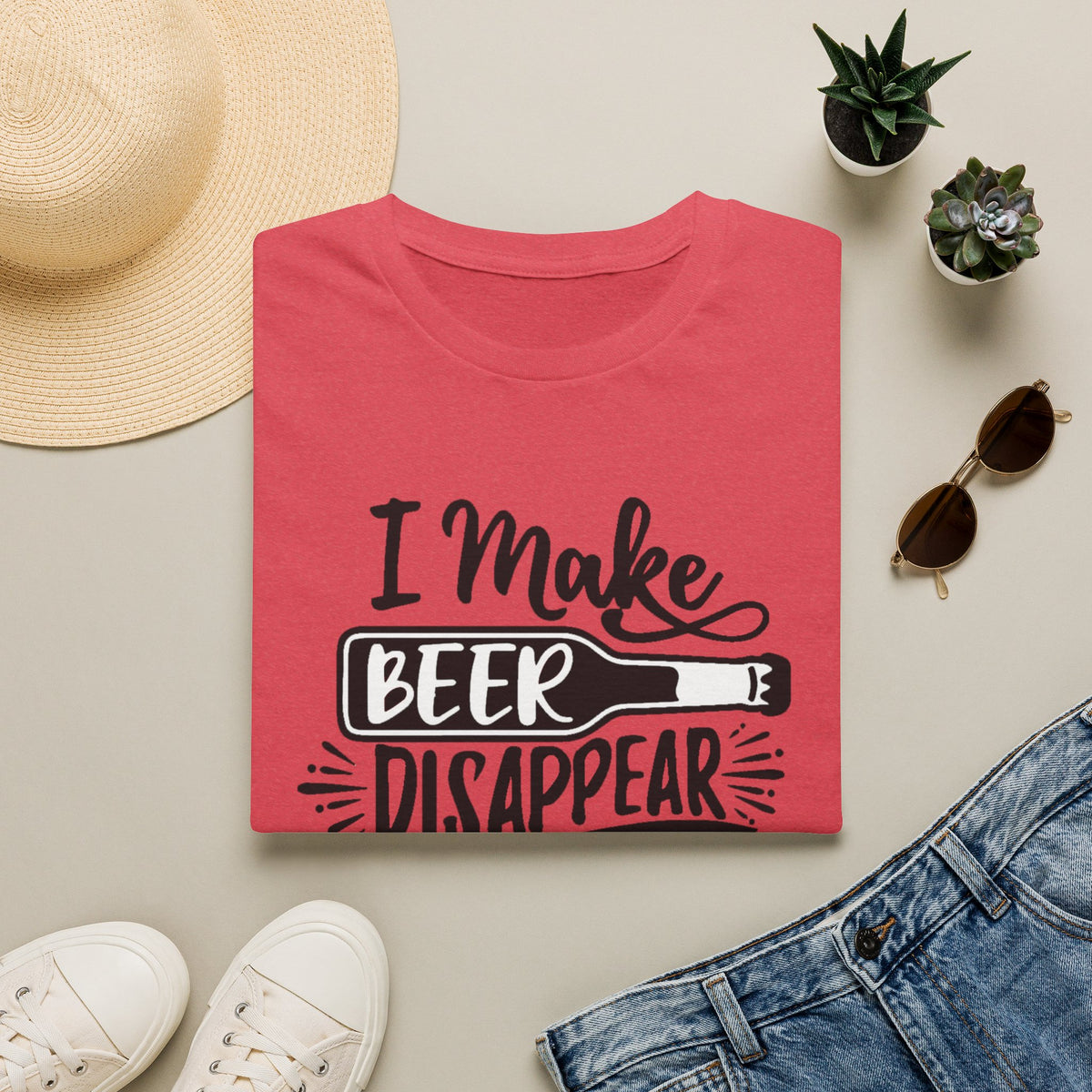I Make Beer Disappear T-Shirt — Funny Beer Lover Graphic Tee