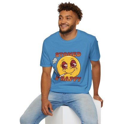 Stoned & Happy Smiley T-Shirt