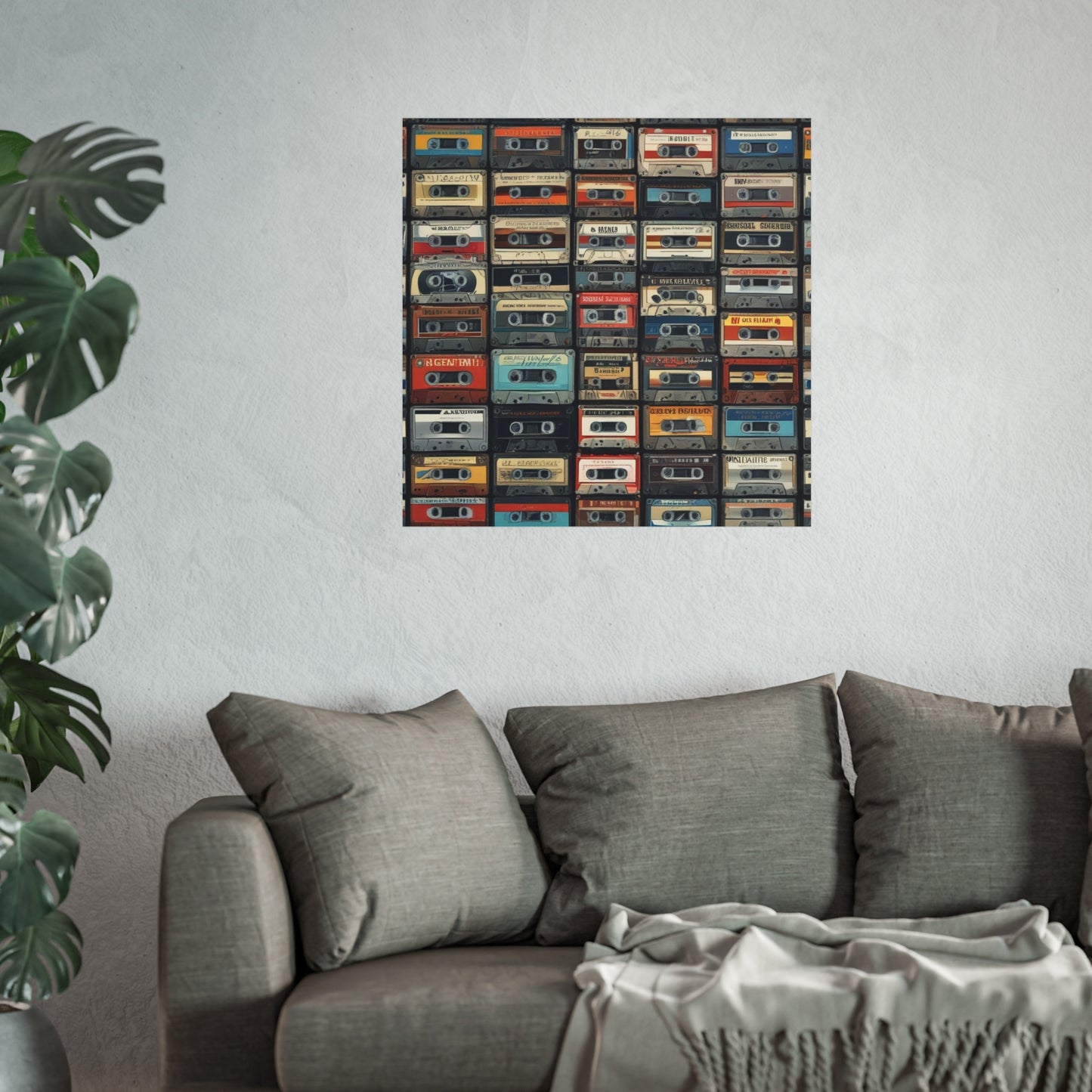 Cassette Tape Collage Fine Art Poster