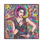 Queen of Pop Abstract Canvas Wall Art Print