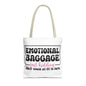 Emotional Baggage Tote Bag — Funny "Emotional Baggage (just kidding)" Reusable Shopper