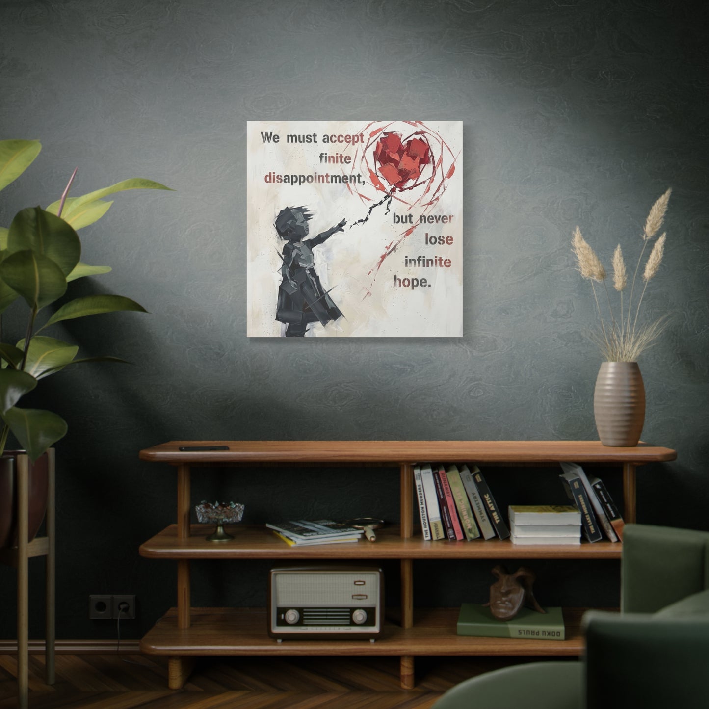 Hope Abstract Canvas Wall Art Print — Matte Stretched Canvas