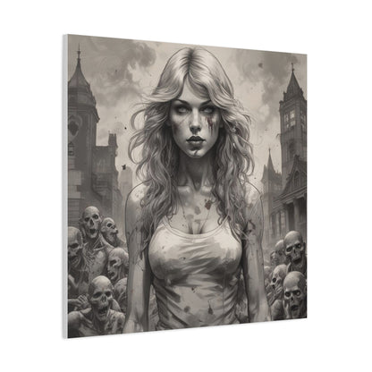 Zombie Swift Matte Canvas Wall Art — Gothic Horror Stretched Canvas