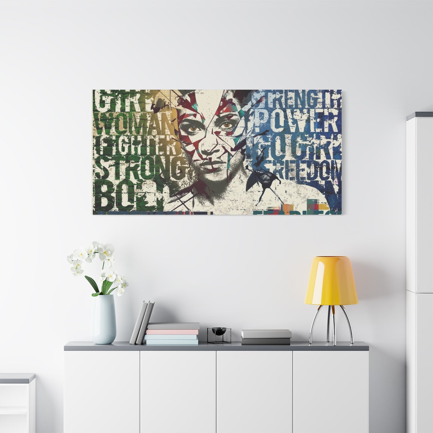 Wonder Woman Pop Art Canvas Print — Strength, Power, Freedom Wall Art