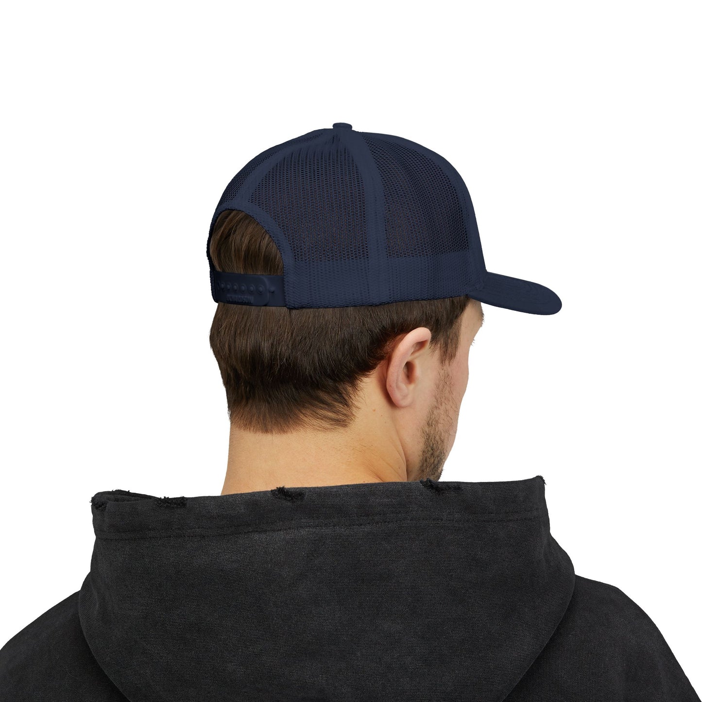 'F Off' Stick Figure Trucker Cap – Retro Distressed Snapback Hat