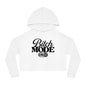 Cropped Hoodie — "Bitch Mode On" Graphic Crop Hooded Sweatshirt