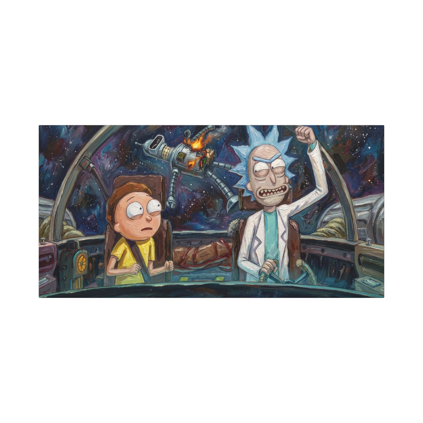 Ricks World 1 Abstract Canvas Wall Art — Matte Stretched 1.25"