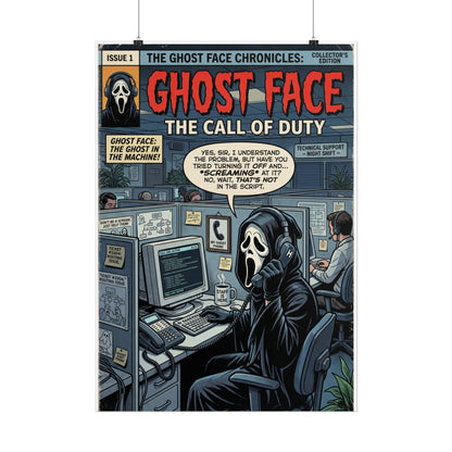 Ghost Face: The Call of Duty Comic Poster — Rolled Horror Movie Art Print