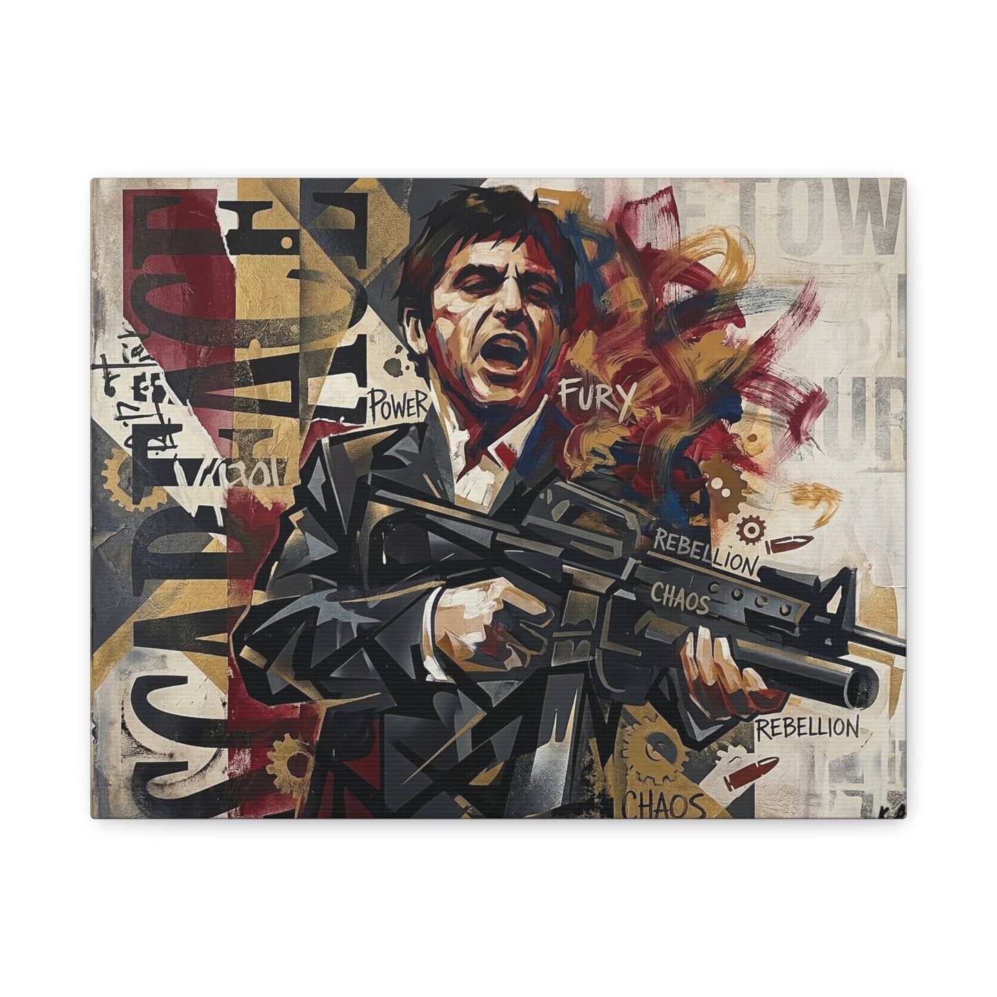 Tony's War Canvas Wall Art Print