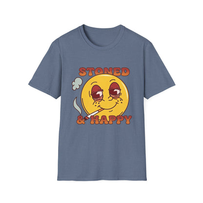 Stoned & Happy Smiley T-Shirt