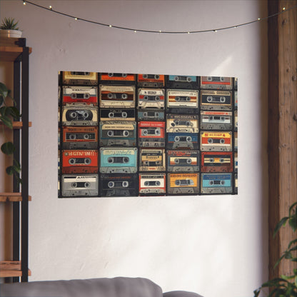 Cassette Tape Collage Fine Art Poster