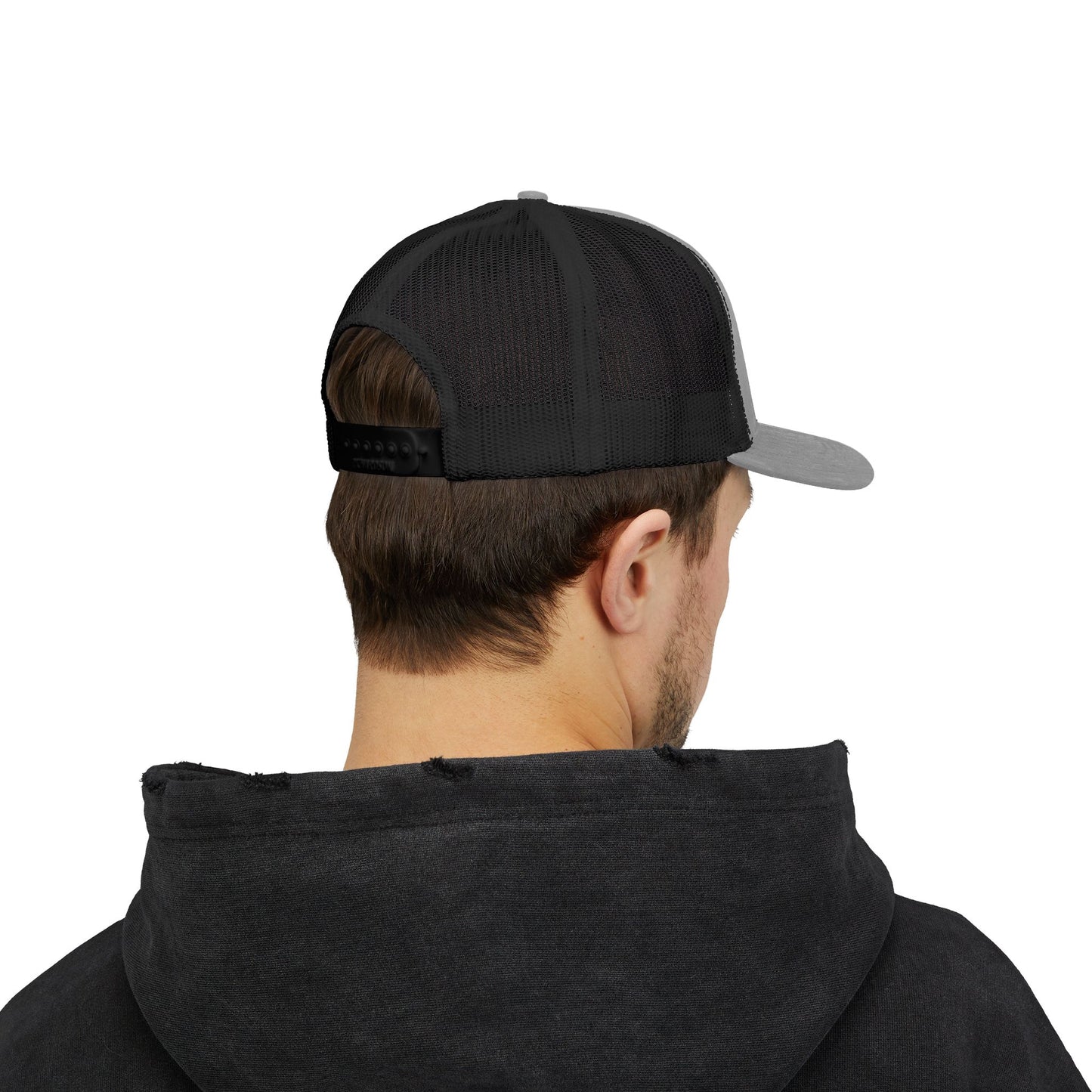 'F Off' Stick Figure Trucker Cap – Retro Distressed Snapback Hat