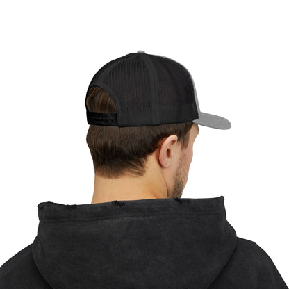 'F Off' Stick Figure Trucker Cap – Retro Distressed Snapback Hat