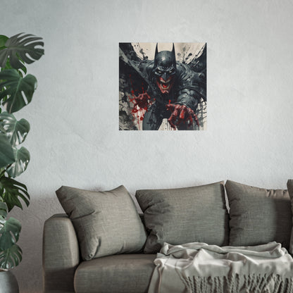 Batman Horror Art Poster Print — Dark Bloody Comic Fine Art Print