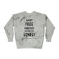 Happy Free Confused and Lonely Tie-Dye Crewneck Sweatshirt