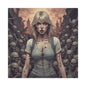 Zombie Swift Matte Canvas Wall Art — Gory Gothic Horror Illustration