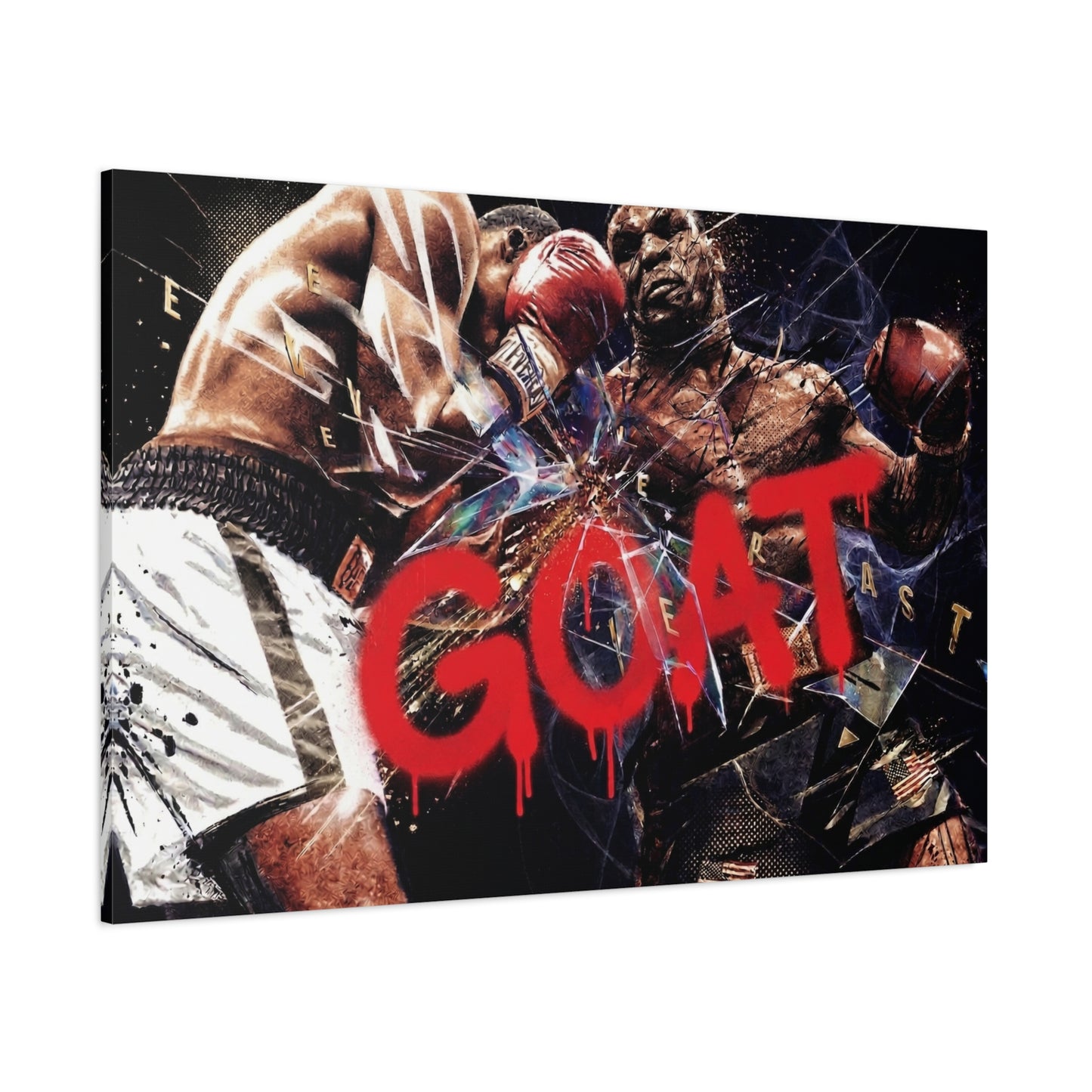 G.O.A.T. Boxer Canvas Wall Art Print