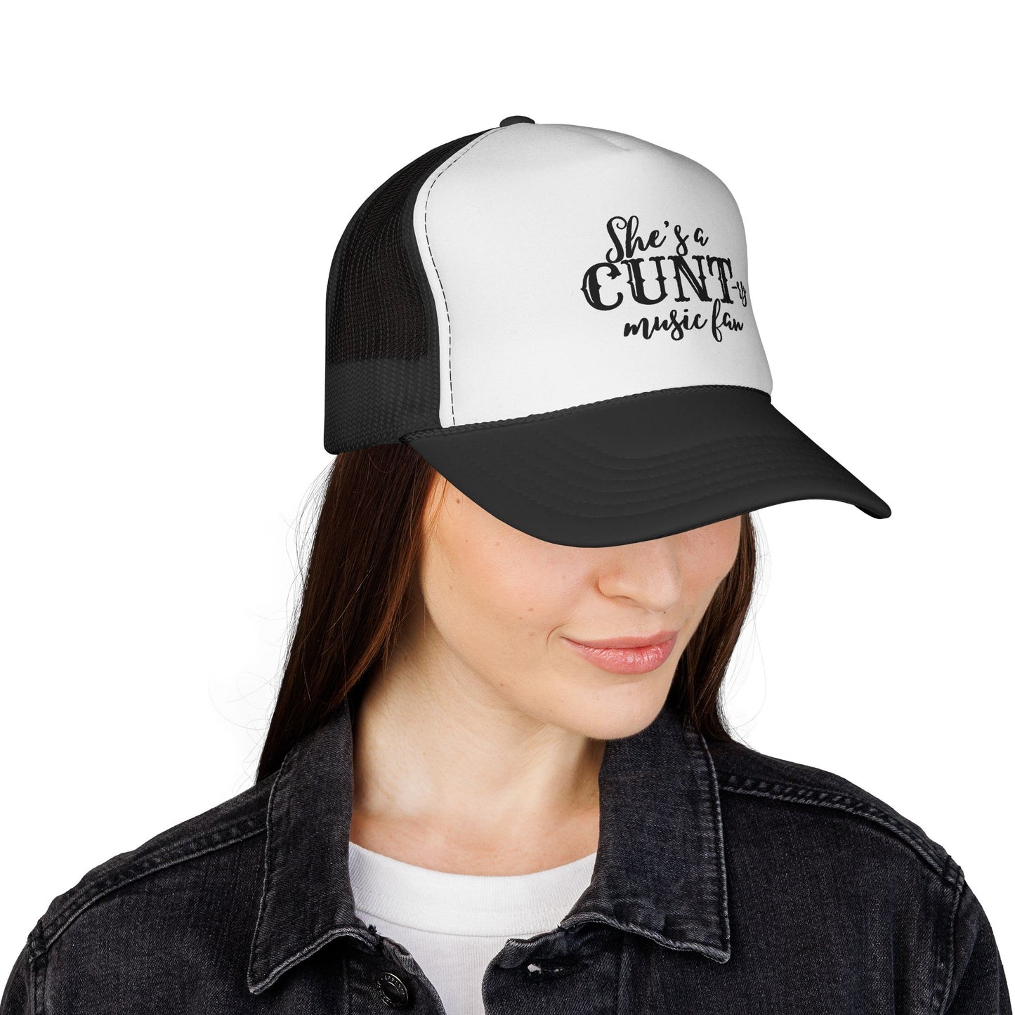 Trucker Hat — "She's a CUNT-y Music Fan" Graphic Cap