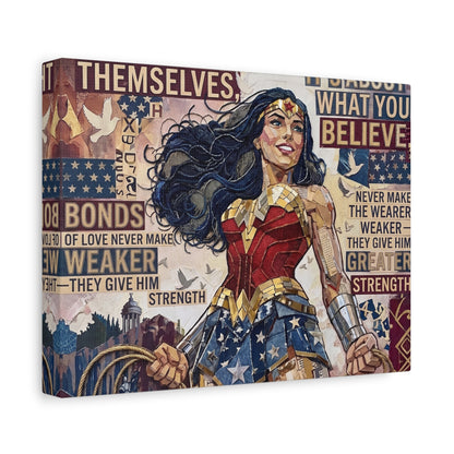 Woman Warrior Canvas Wall Art Print