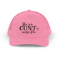 Trucker Cap — "She's a CUNTry Music Fan" Embroidered Mesh Snapback