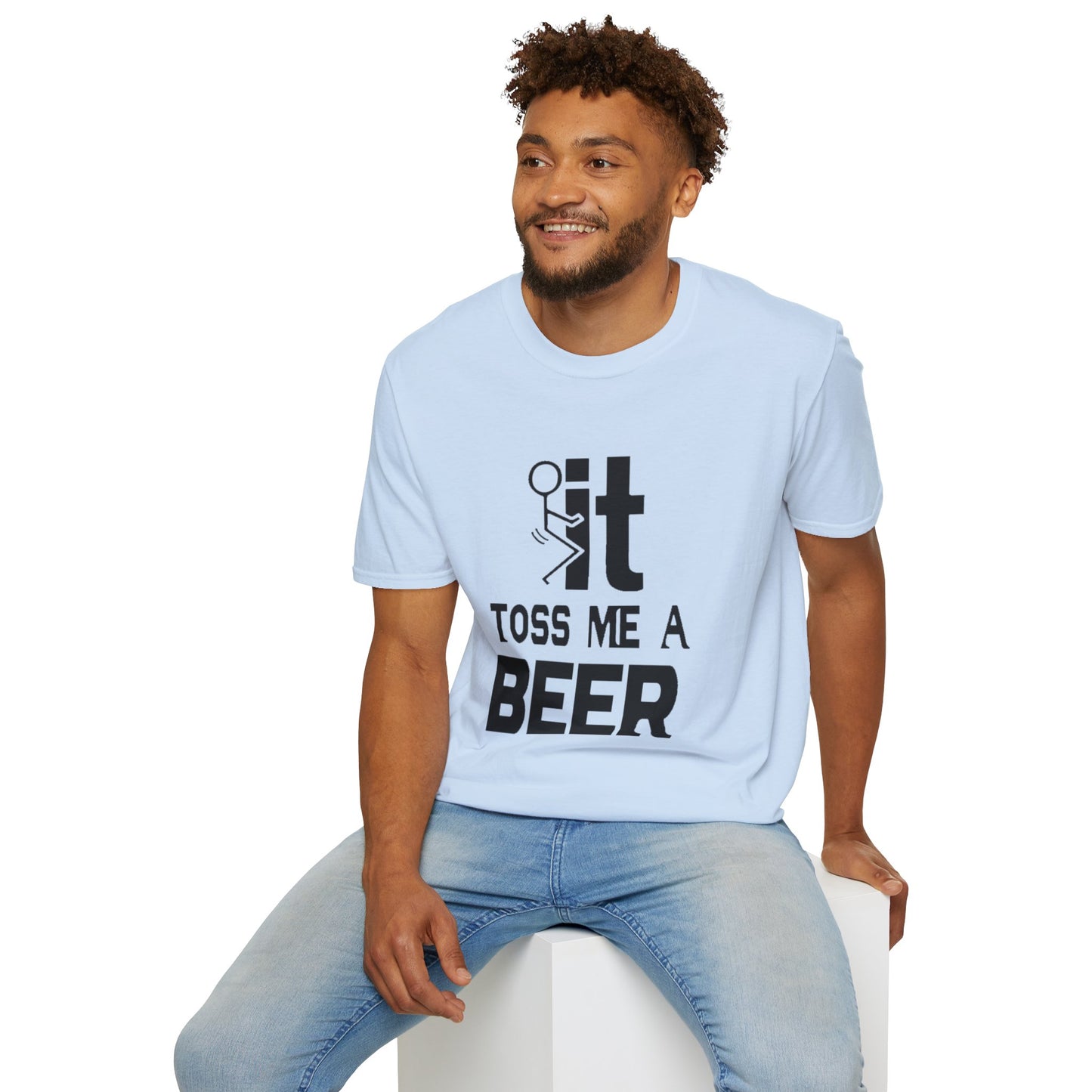 Funny 'Toss Me a Beer' T-Shirt – Beer Toss Party Tee