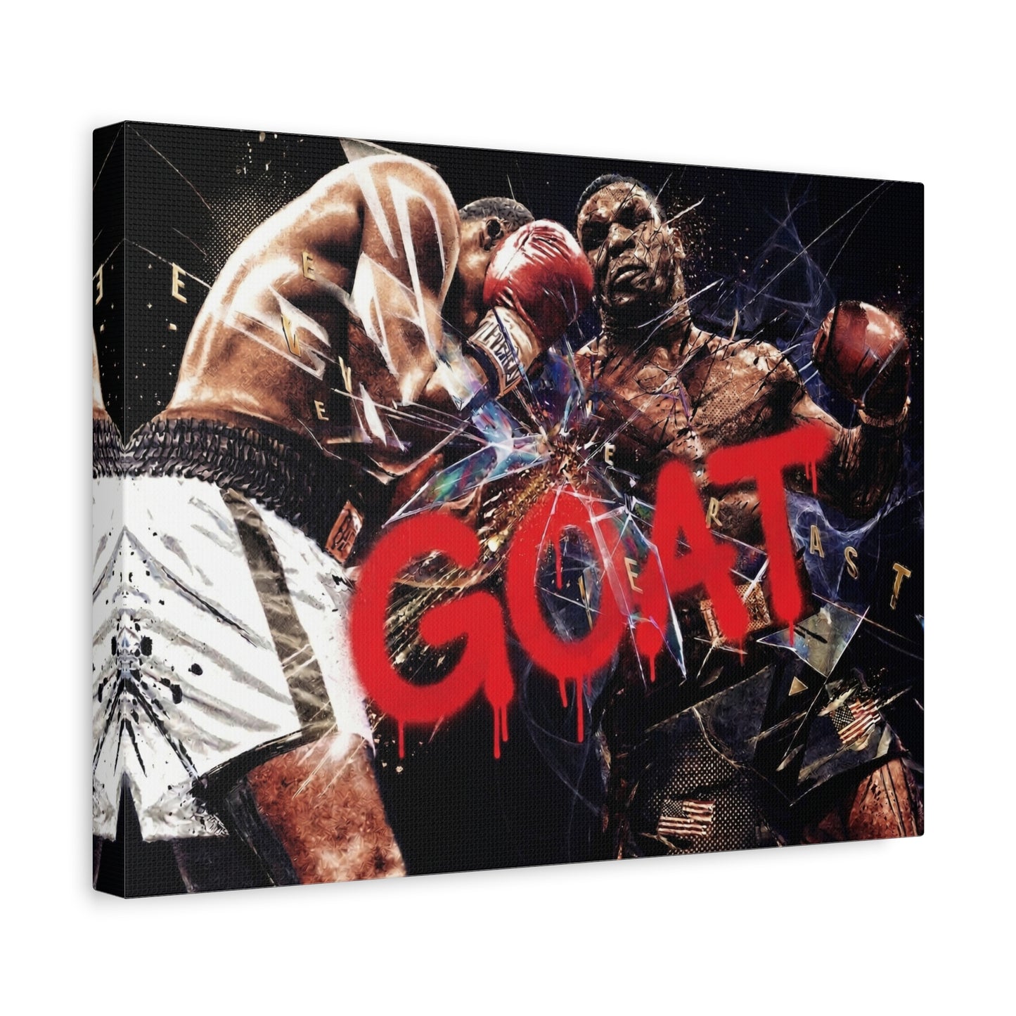 G.O.A.T. Boxer Canvas Wall Art Print