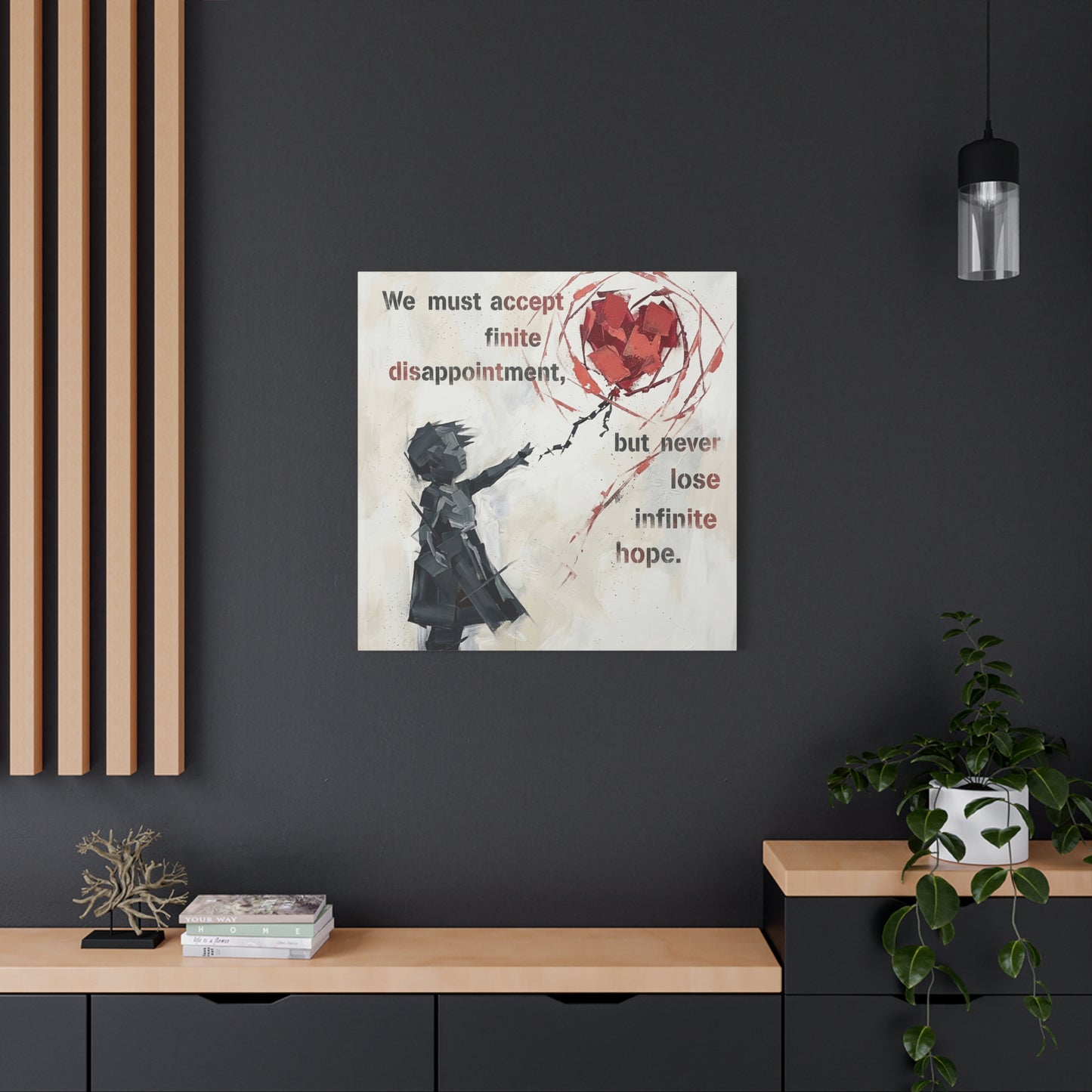 Hope Abstract Canvas Wall Art Print — Matte Stretched Canvas