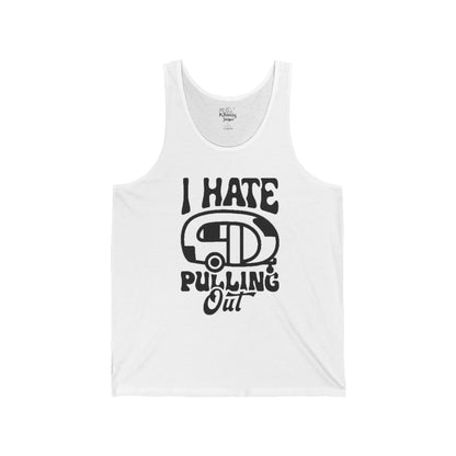 I Hate Pulling Out Tank Top – Funny RV Camping Graphic Jersey Tank