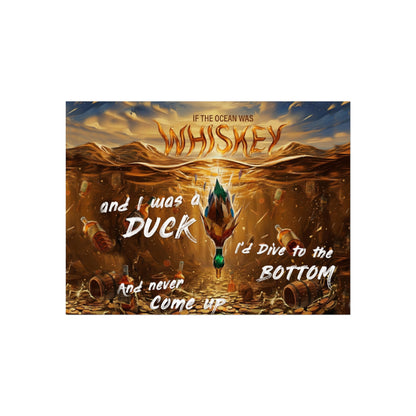 DMB "If the Ocean Was Whiskey" Duck Dive Decorative Print