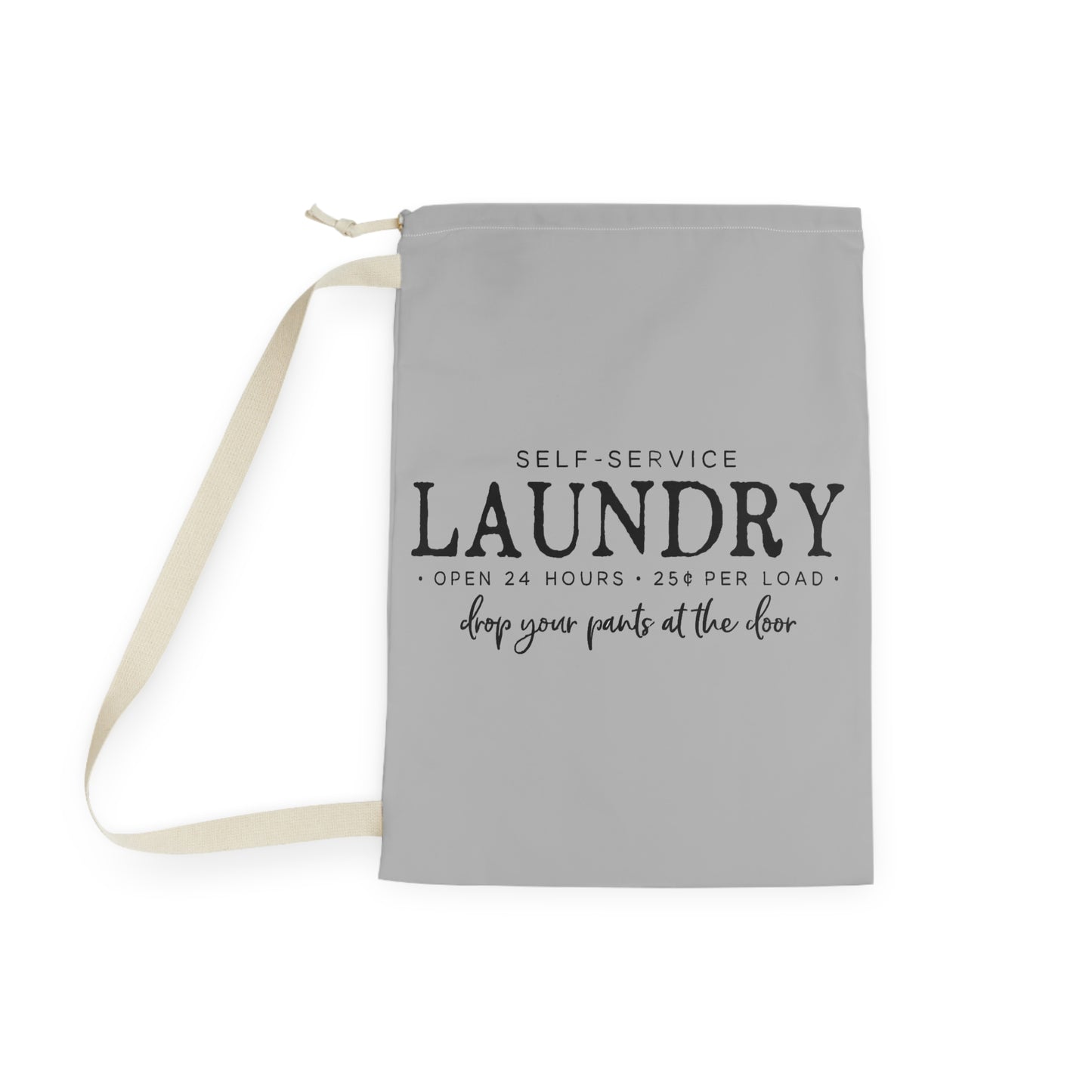 Laundry Bag – "Self-Service Laundry" Drawstring Tote for Dorms & Travel
