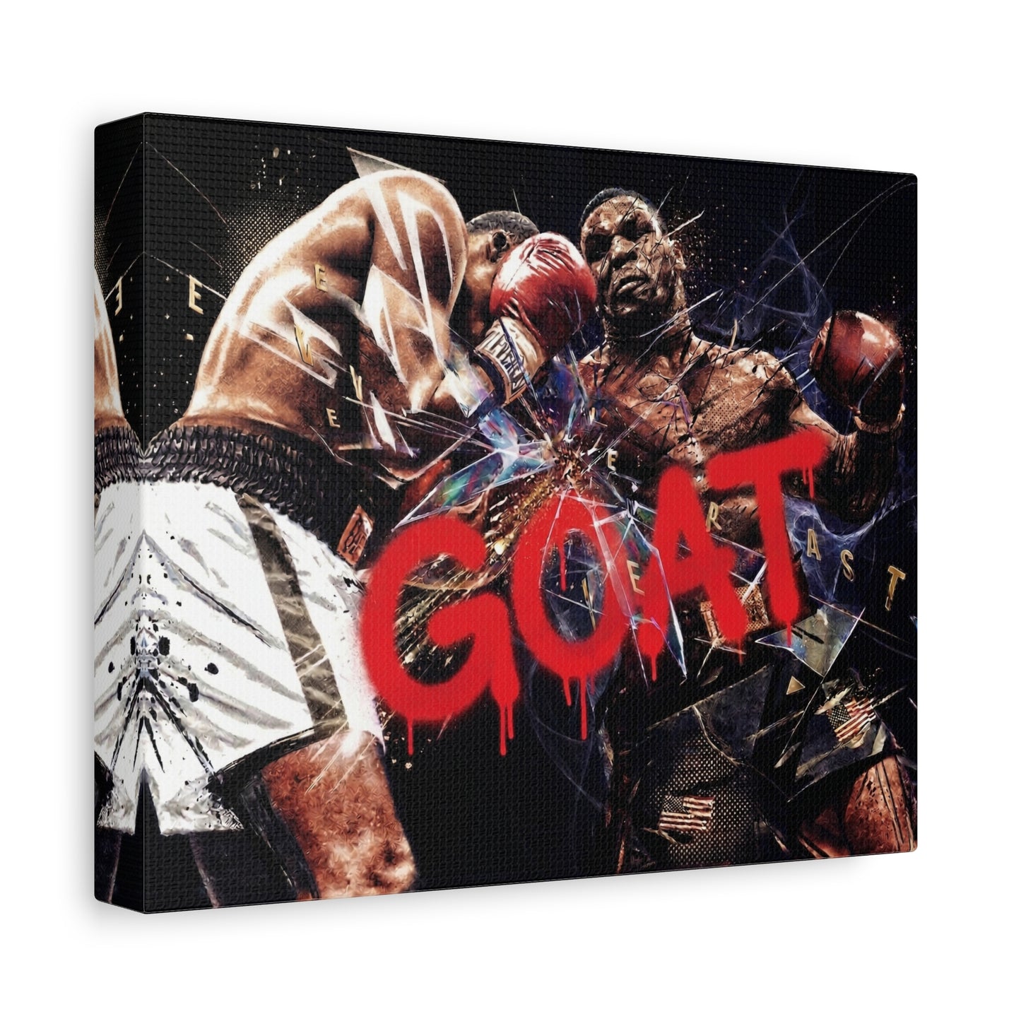 G.O.A.T. Boxer Canvas Wall Art Print