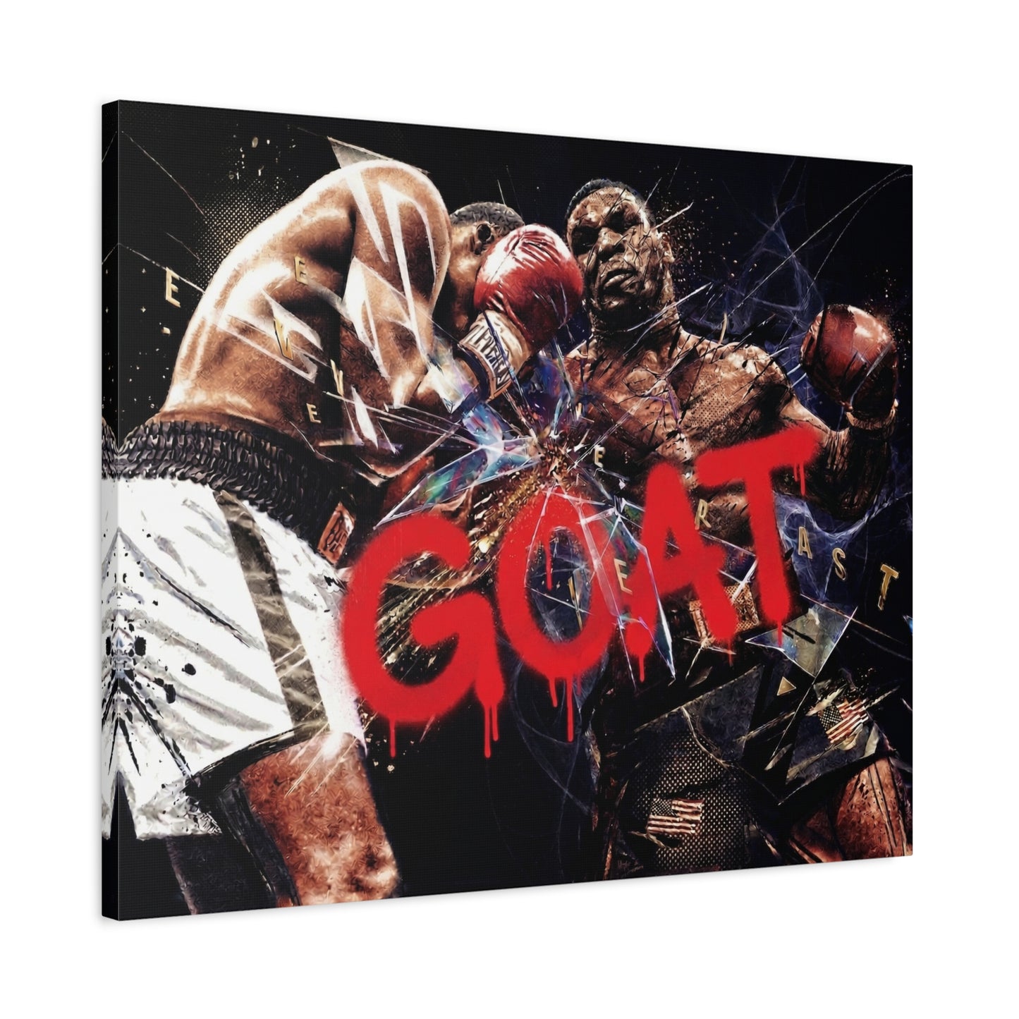 G.O.A.T. Boxer Canvas Wall Art Print
