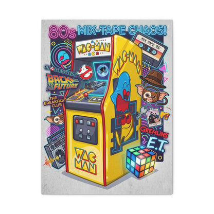 1980's Pop Culture Canvas Wall Art Print