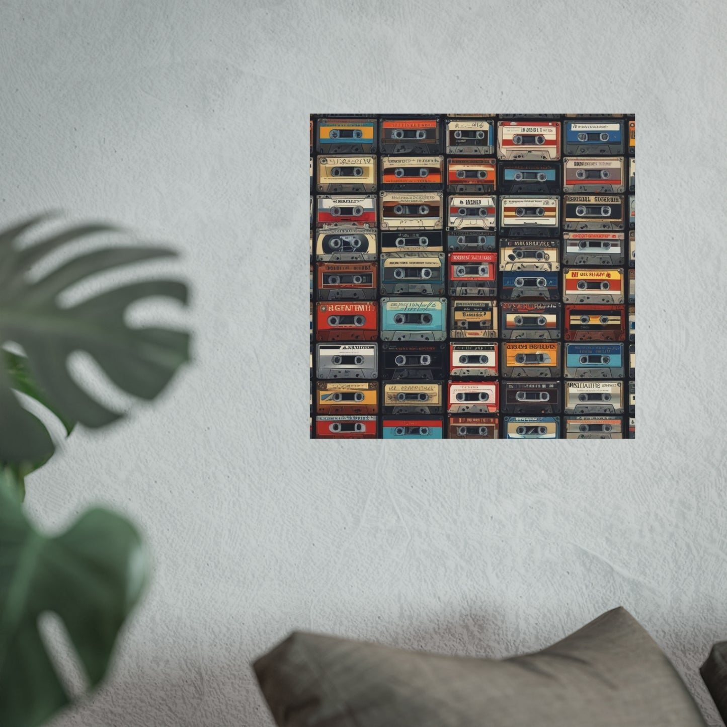 Cassette Tape Collage Fine Art Poster