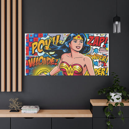 Comic Hero Abstract Canvas Wall Art — Matte Stretched 1.25"