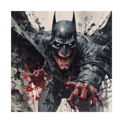 Batman Horror Art Poster Print — Dark Bloody Comic Fine Art Print