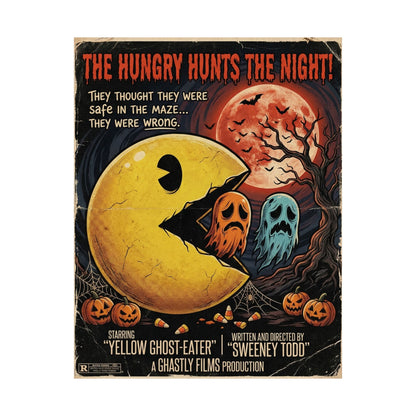 'The Hungry Hunts the Night' Satin Art Print