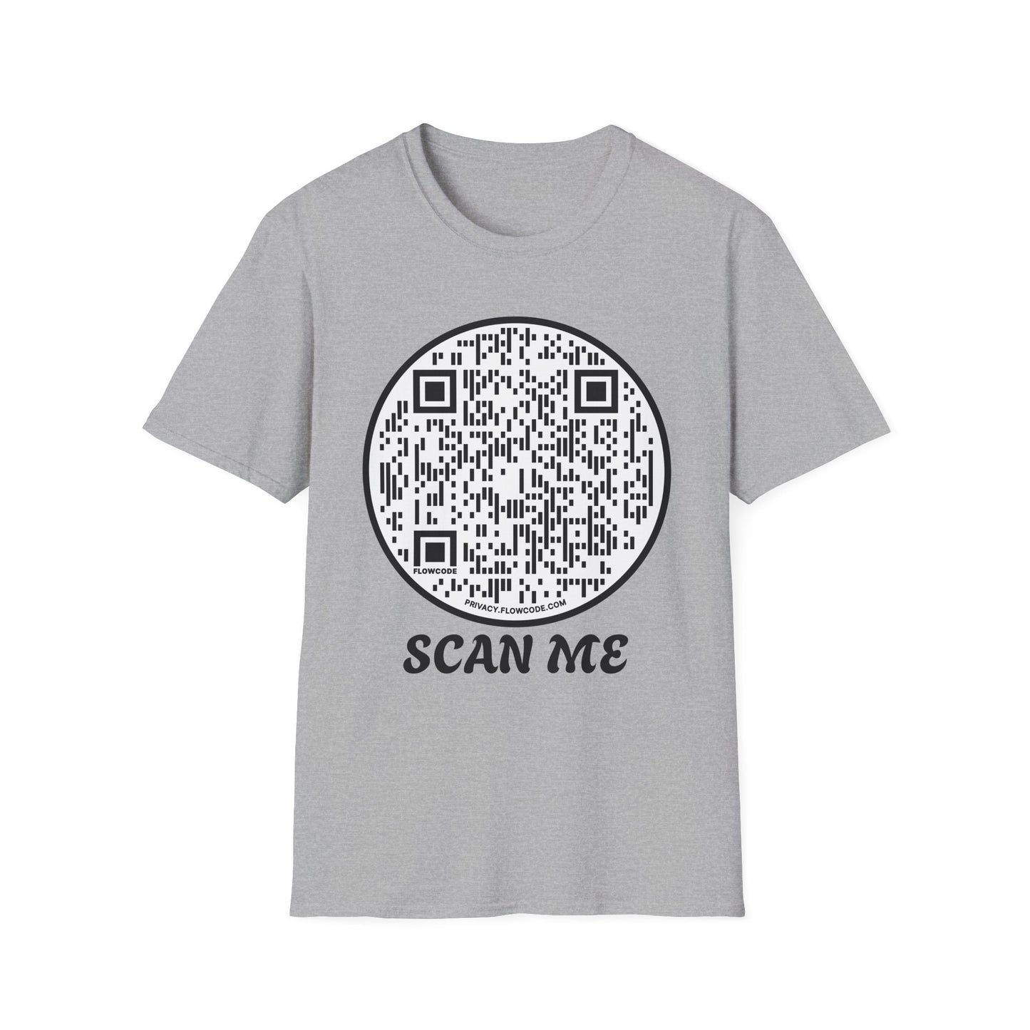QR Code "Scan Me" T-Shirt — Interactive Novelty Shirt for Events & Gifts