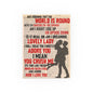 DMB "CRUSH" Romantic Lyrics Poster — 'World Is Round / I Adore You' Vintage Silhouette Print