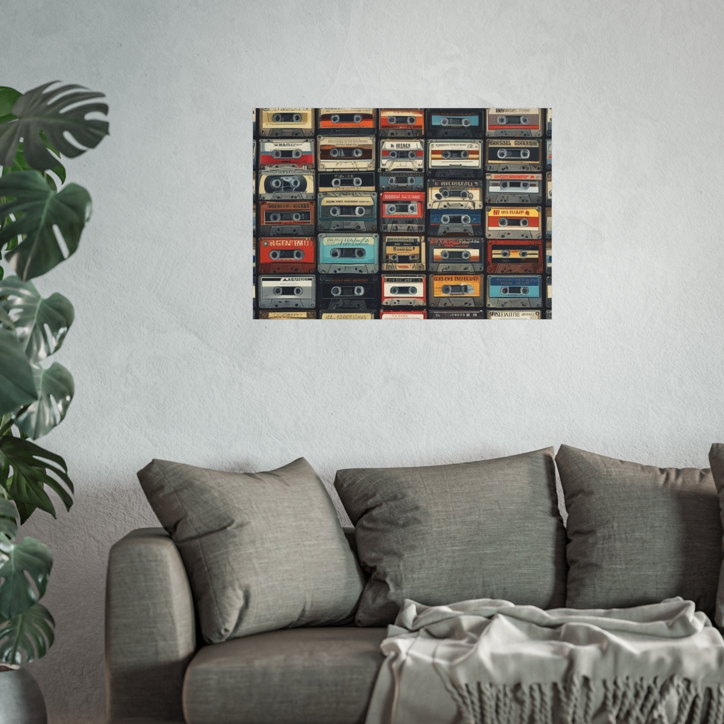 Cassette Tape Collage Fine Art Poster