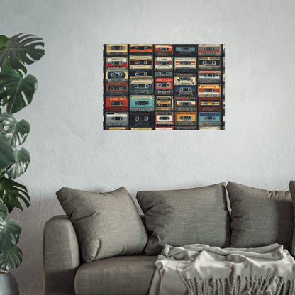 Cassette Tape Collage Fine Art Poster